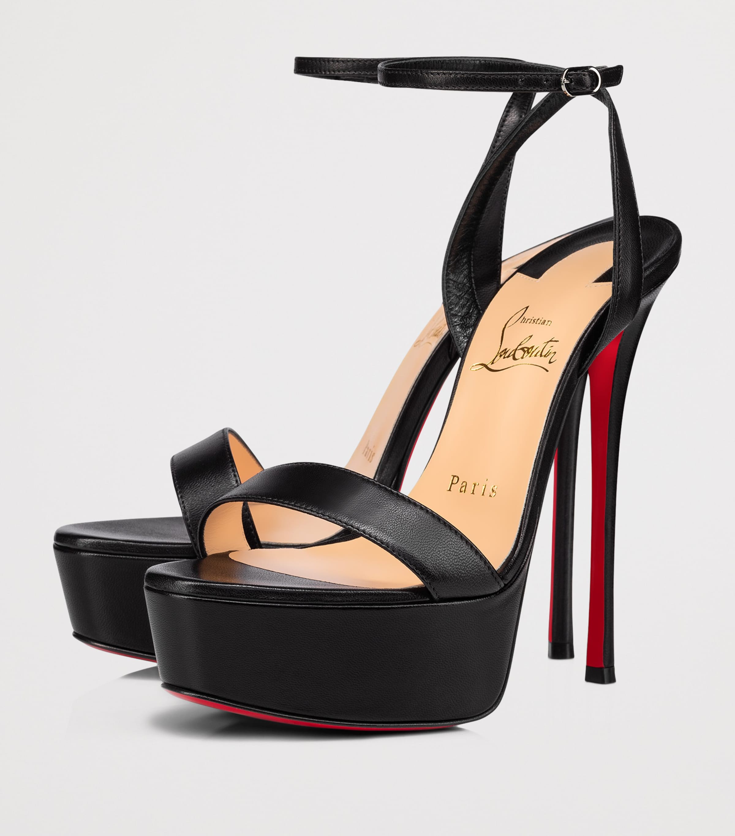 Christian Louboutin Loubi Queen Alta Nappa Leather Sandals 150 Image 2