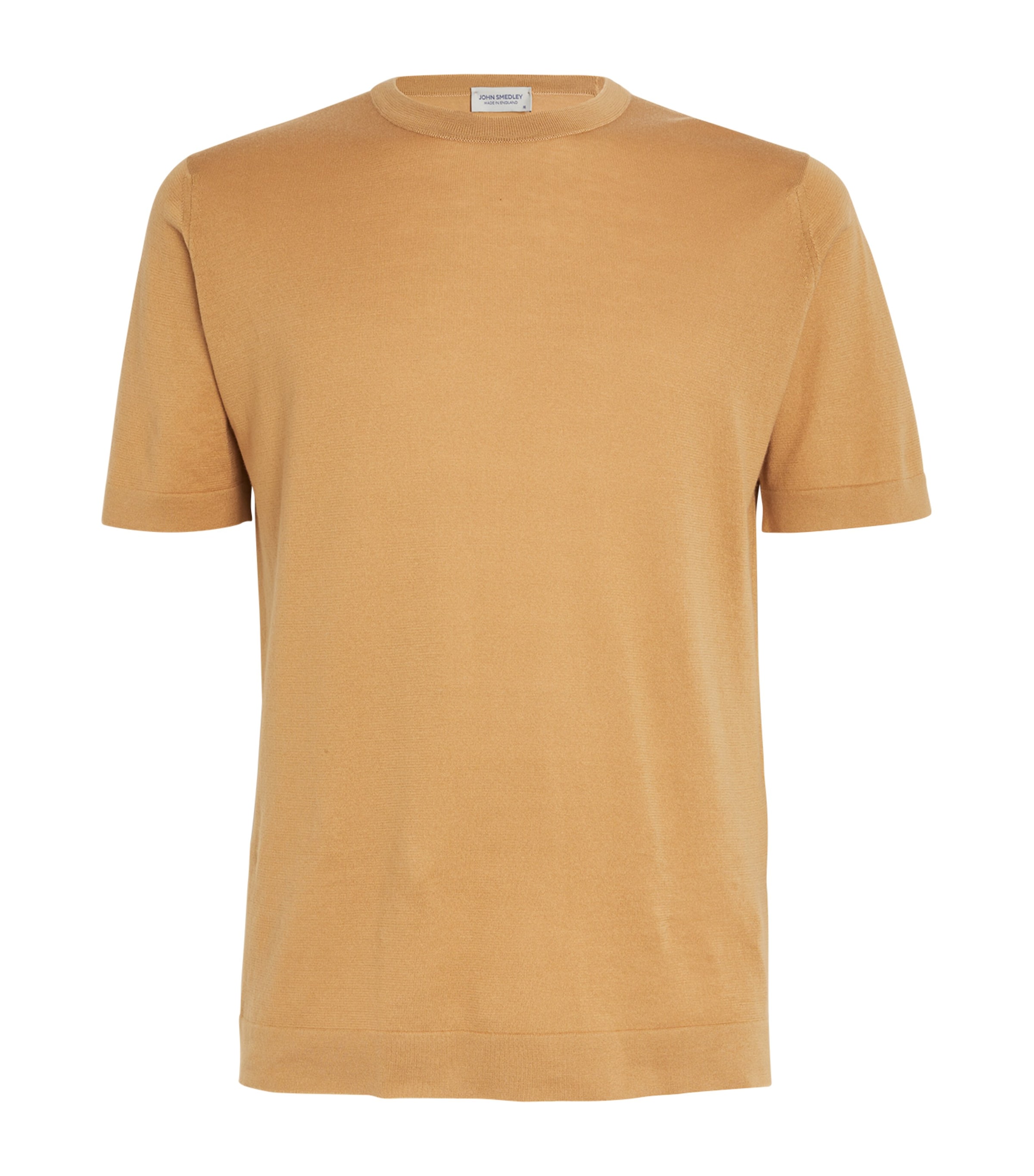 John Smedley Sea Island Cotton T-shirt In Yellow