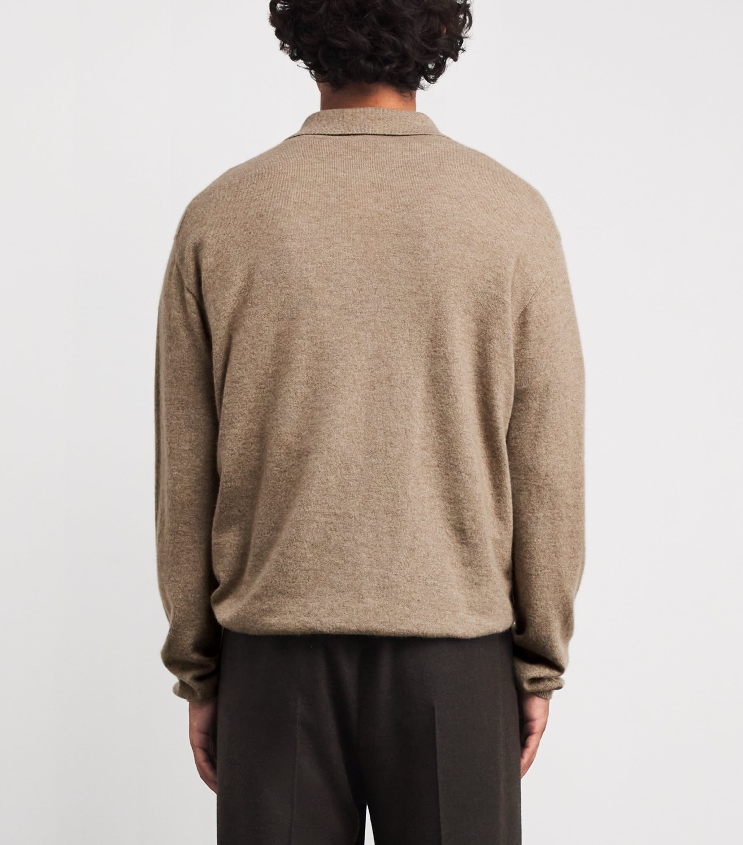 Franz Cashmere Polo Sweater TAUPE Image 4
