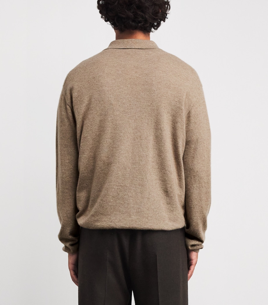 Franz Cashmere Polo Sweater TAUPE Image 4
