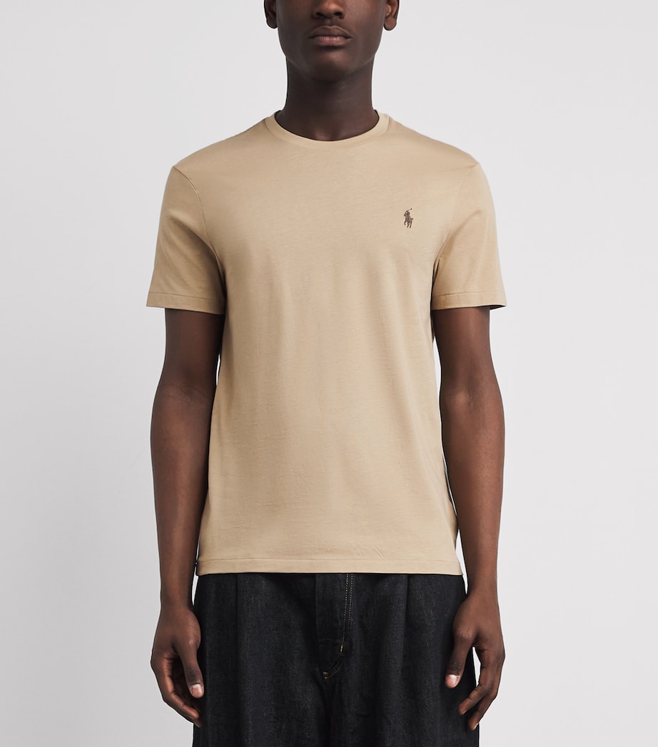 Polo Ralph Lauren Mens Cotton Custom-Fit Polo Pony T-Shirt Vintage Image 4