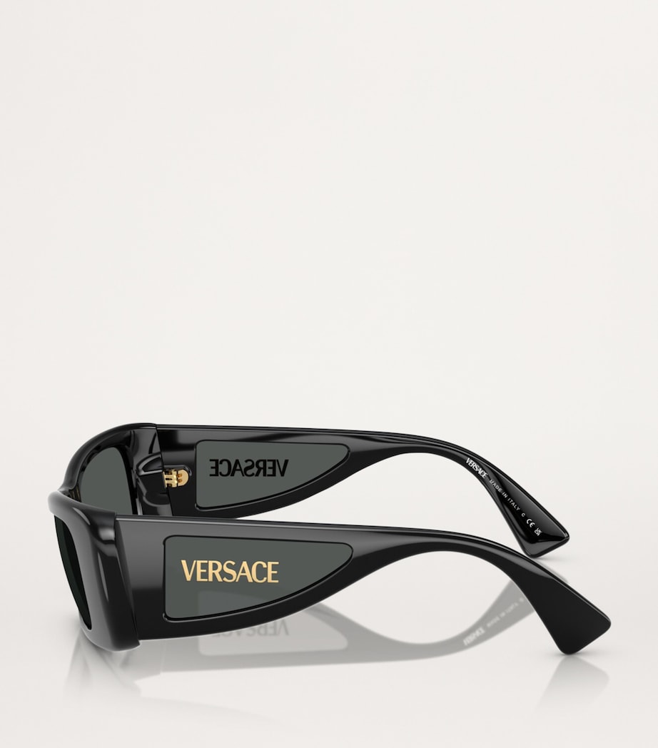 Versace Acetate Rectangular Sunglasses Image 3