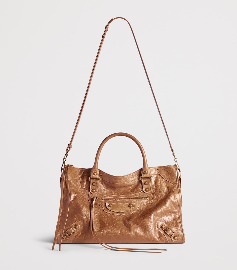 Balenciaga Medium Leather Le City Top-Handle Bag Image 5