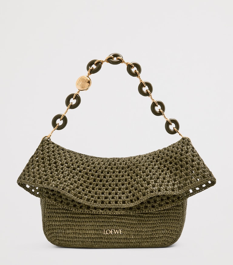 LOEWE Green X Paula s Ibiza Medium Raffia Ola Shoulder Bag Harrods UK loewe-green-x-paula-s-ibiza-medium-raffia-ola-shoulder-bag-harrods-uk