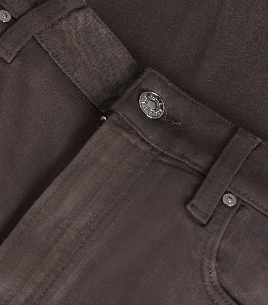Coated Laurel Canyon Flared Jeans CHICORY COFFEE LX CT Image 5