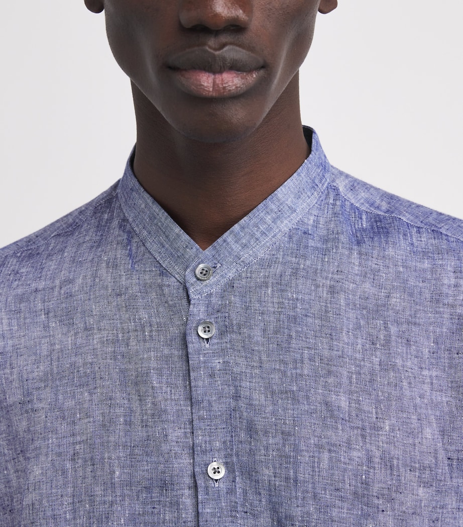 Linen Guru-Collar Shirt 919 Image 6