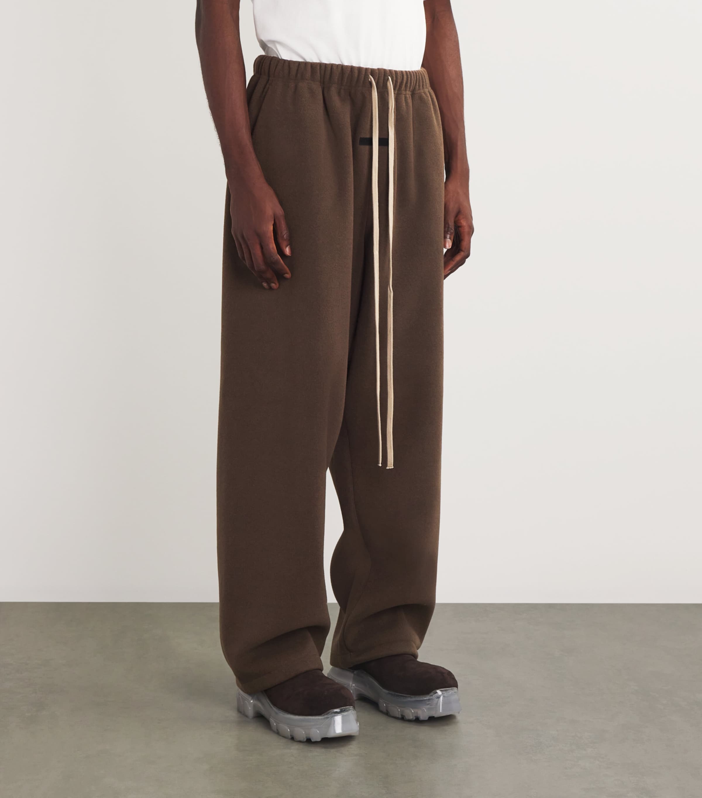 Logo-Patch Sweatpants BROWN Image 3