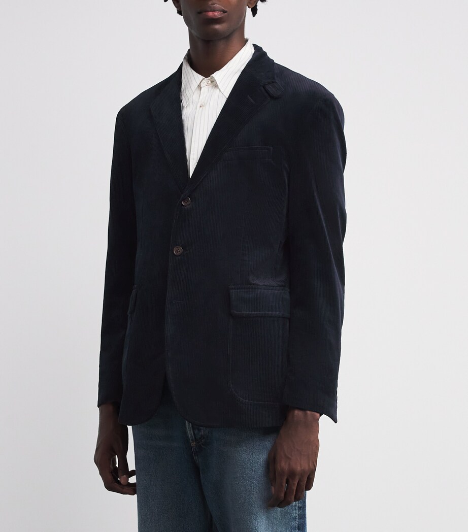 Polo Ralph Lauren Mens Cotton Corduroy Blazer Navy Image 3