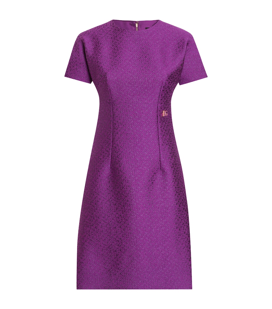Virgin Wool-Blend Mini Dress F0571-PURPLE Image 1