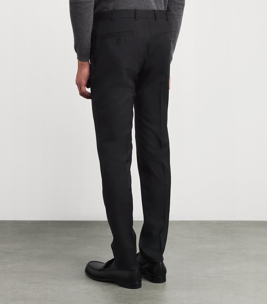Wool Tailored Trousers 20 BLACK Image 4