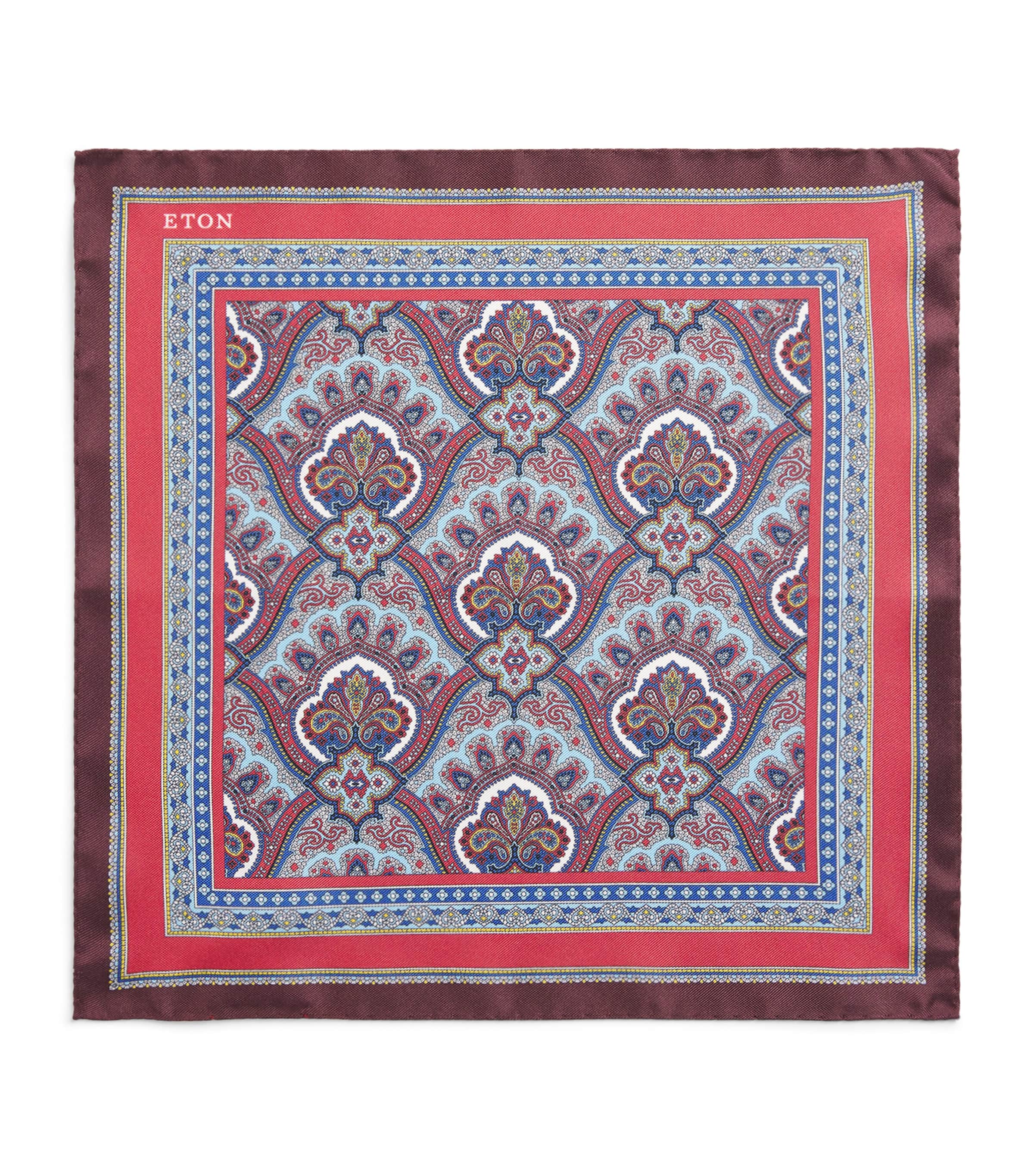 Silk Paisley Pocket Square