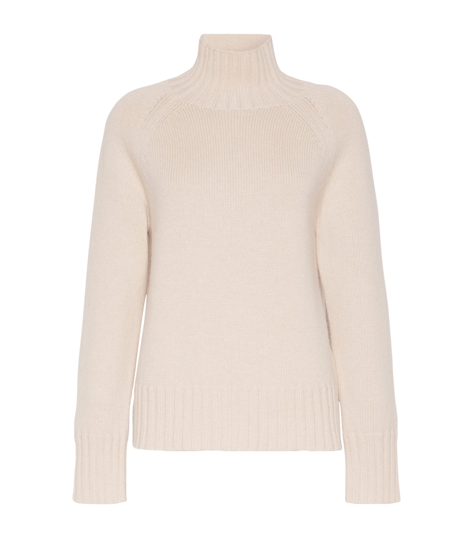 Max Mara Womens Wool-Cashmere Sweater Albino Image 1