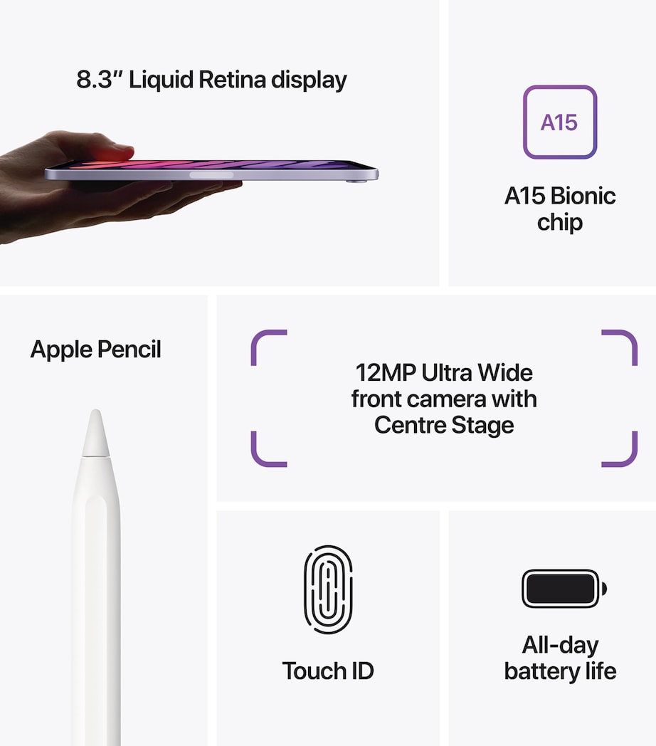 iPad Mini 8.3" Wi-Fi 256GB - Starlight STARLIGHT Image 7