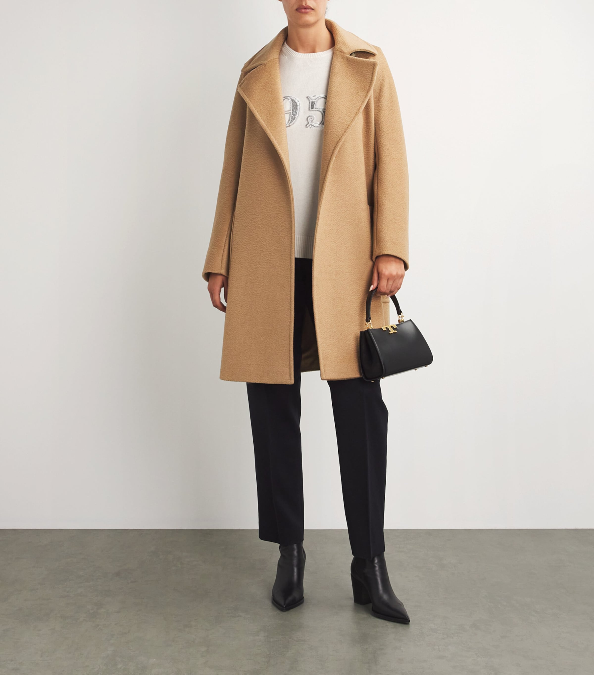 Max Mara Beige Cashmere Arcella Coat | Harrods US