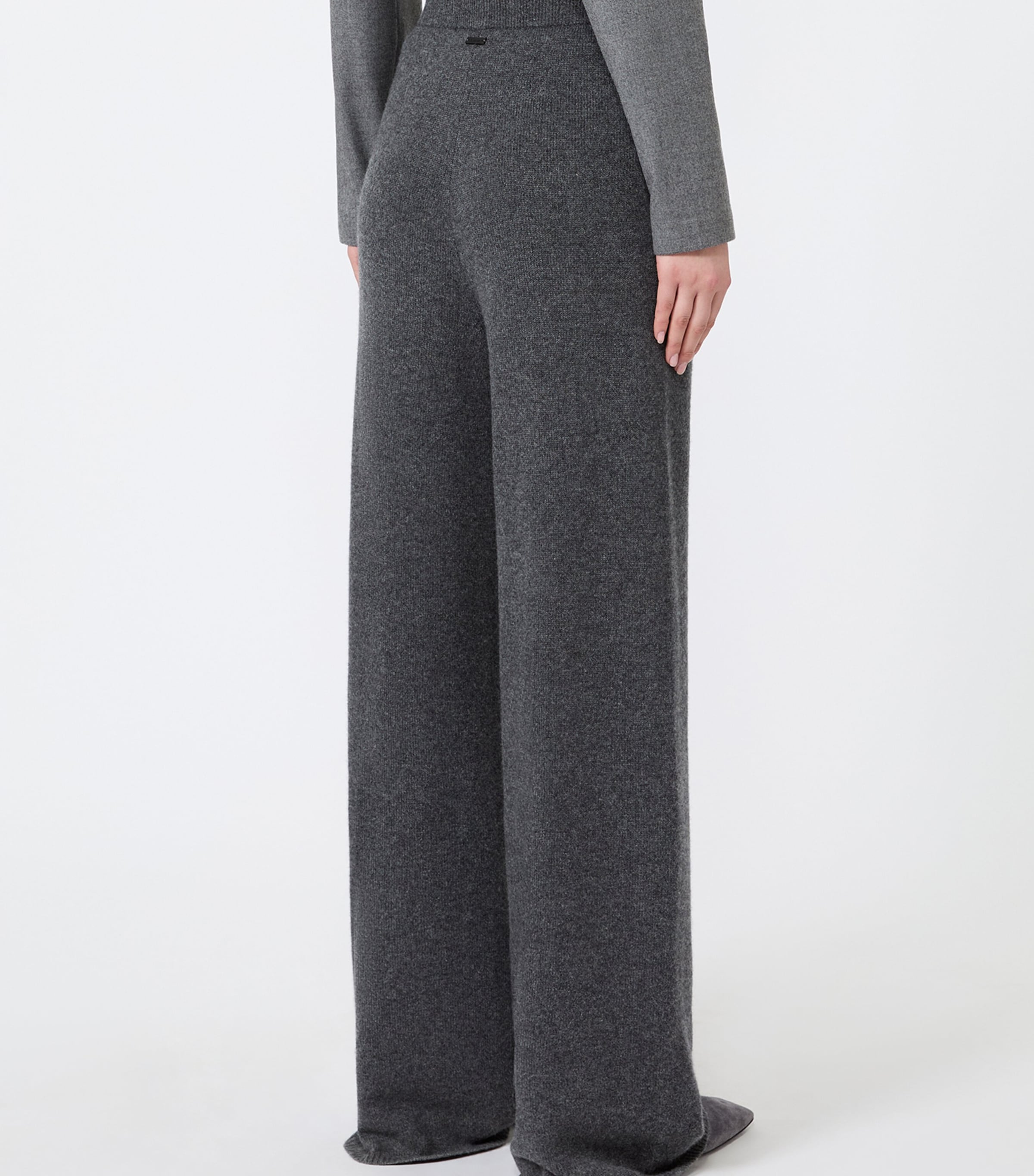 Max Mara Womens Cashmere Sweatpants Dark Grey Image 3