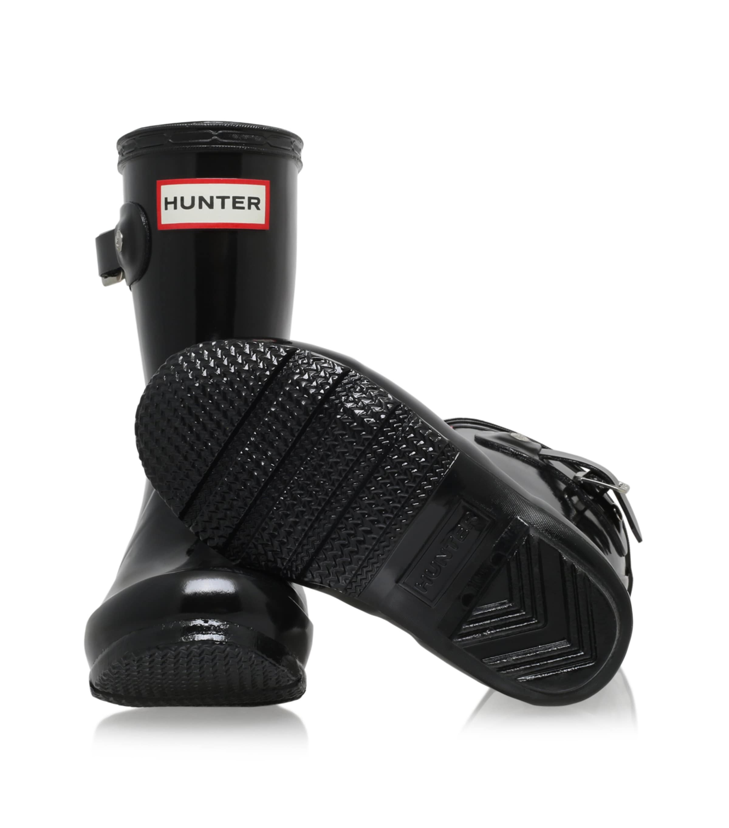 Original Gloss Wellington Boots BLACK Image 3