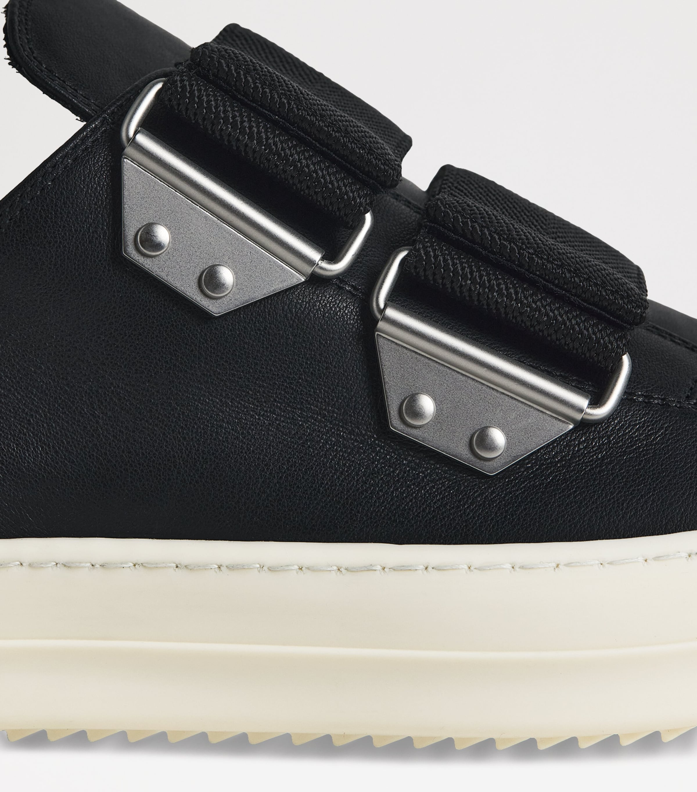 Leather Strap Sneakers BLACK/MILK/MILK/ 911 Image 6