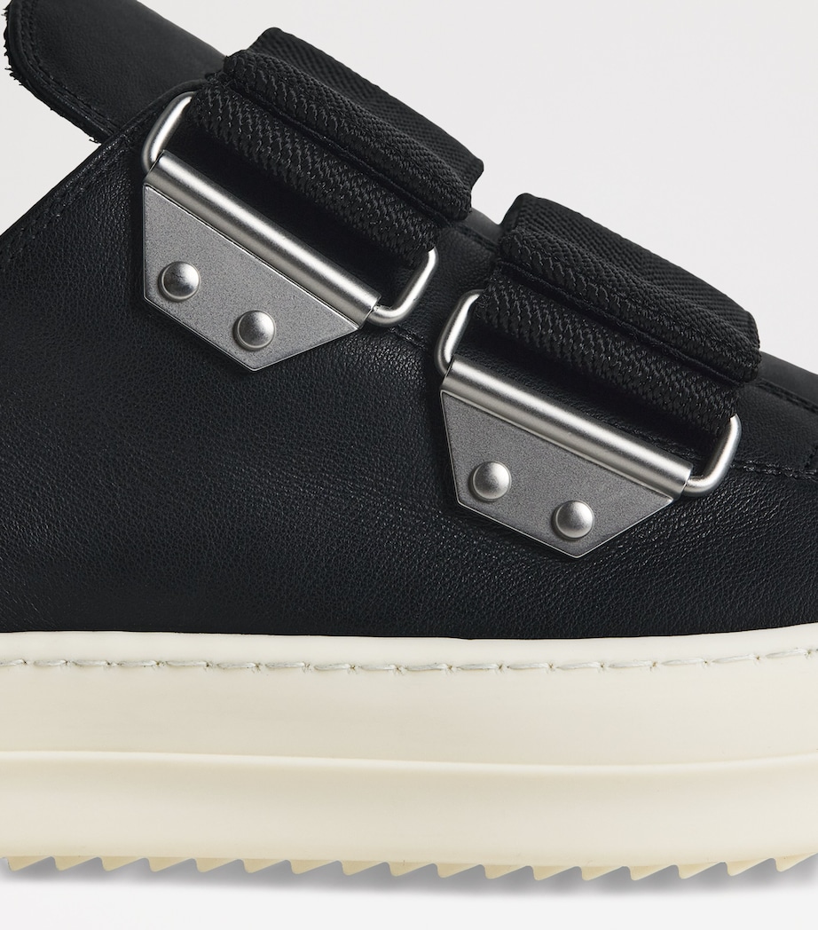 Leather Strap Sneakers BLACK/MILK/MILK/ 911 Image 6