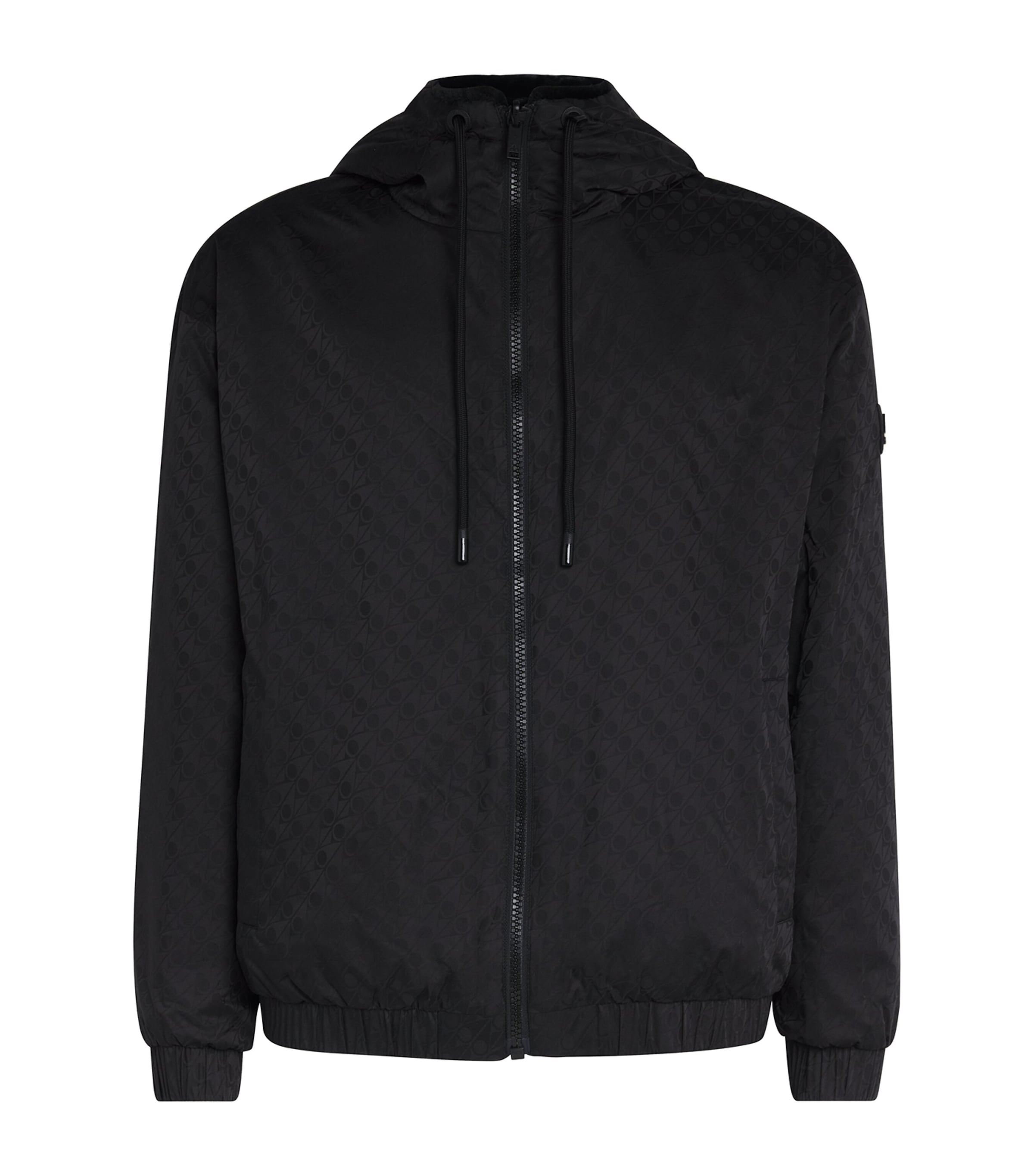 Reversible Borden Hooded Jacket BLCK/BLK MONO - 1118 Image 1