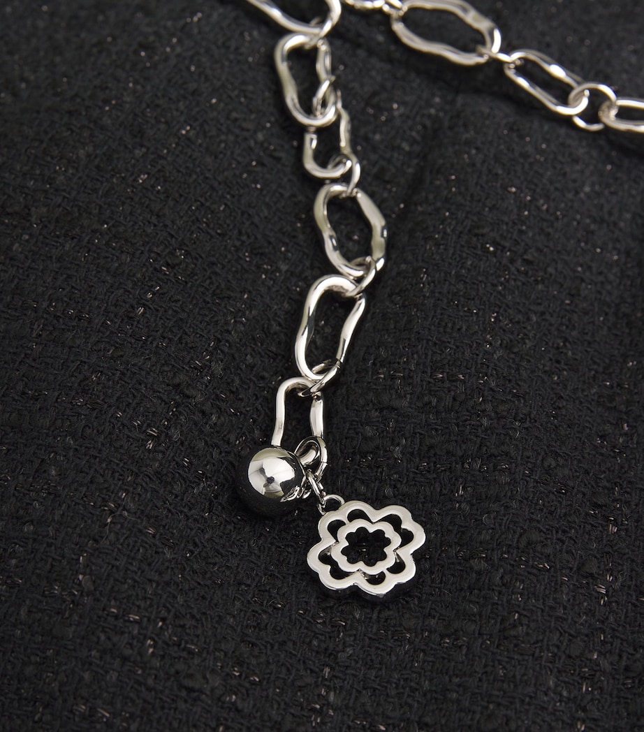 Tweed Chain Belt Shorts BLACK Image 5