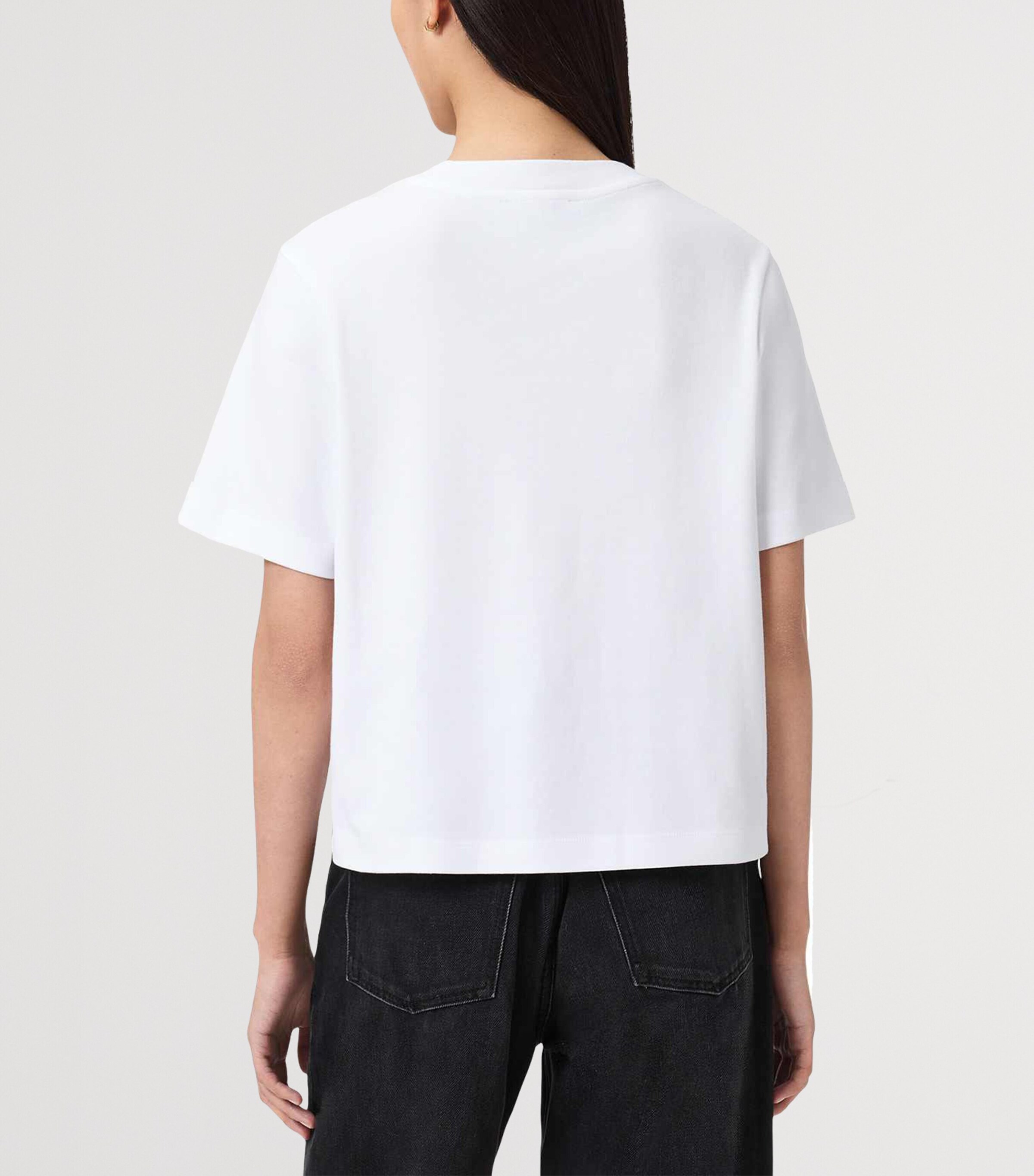 AllSaints Womens Organic Cotton Lover Lisa T-Shirt White Image 4
