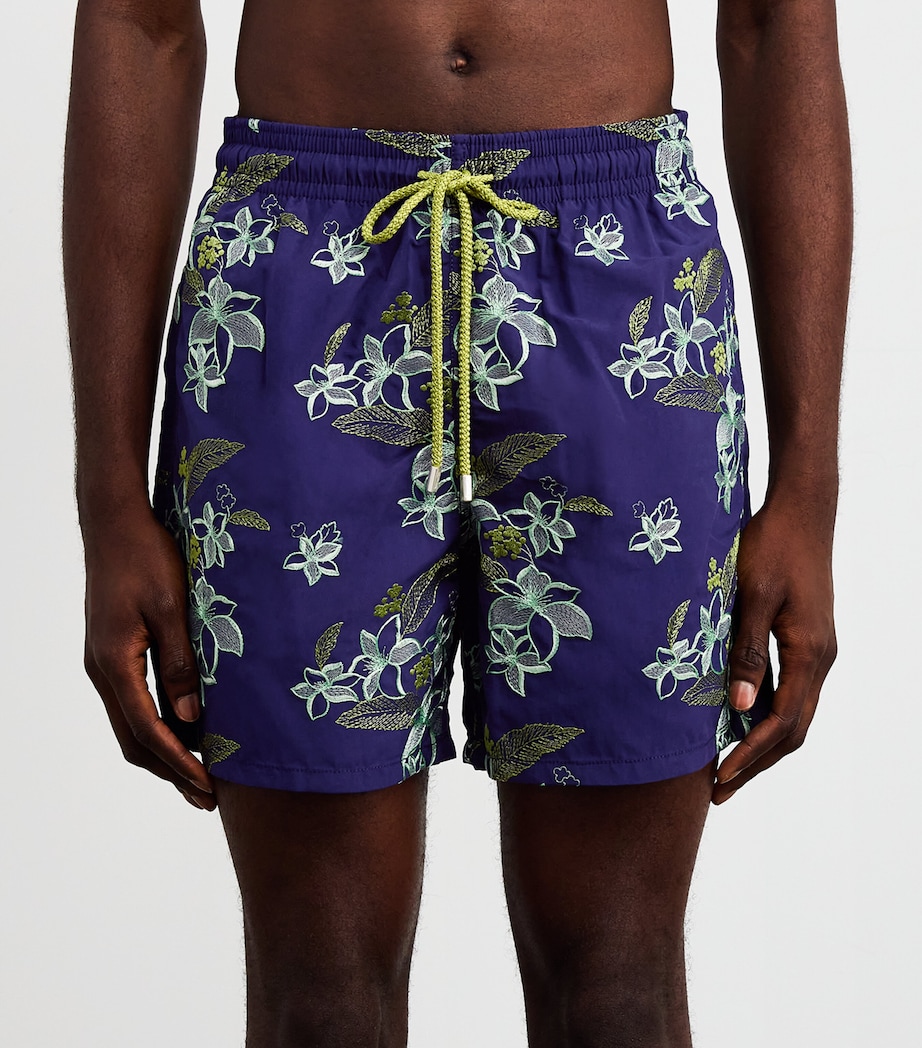 Flower Power Embroidery Mistral Swim Shorts 605 MIDNIGHT Image 3