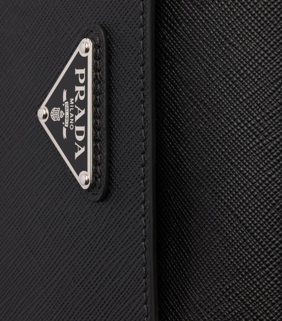 Prada Leather Cross-Body Bag Black Image 5
