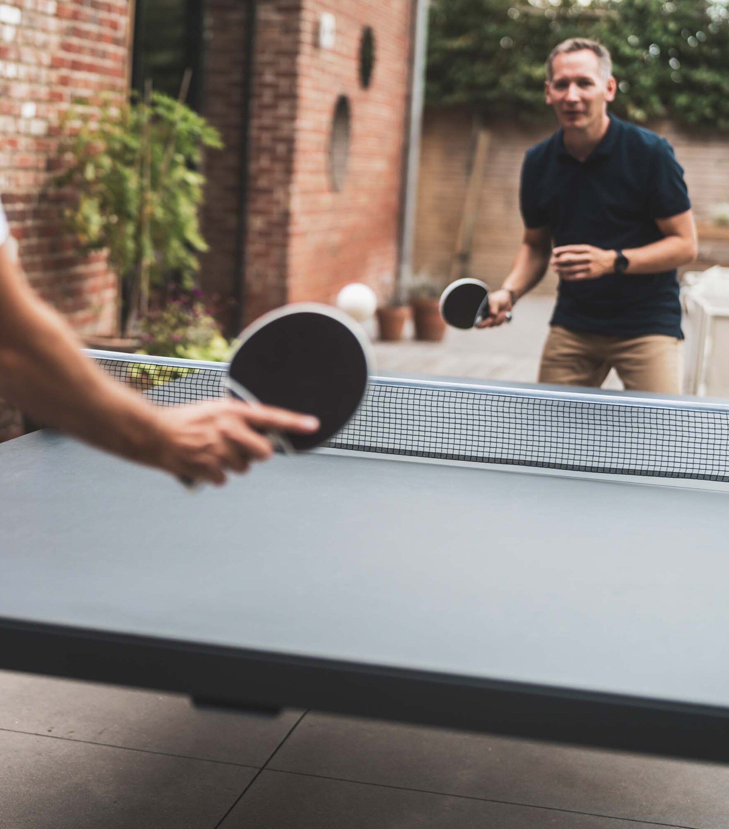 Cornilleau Hyphen Outdoor Ping Pong Table Black Grey/stone Image 16