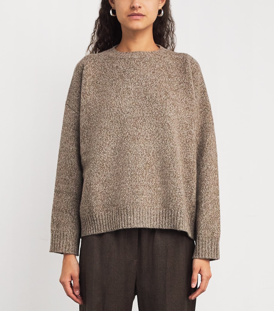 Virgin Wool Sweater HAZELNUT BROWN Image 3