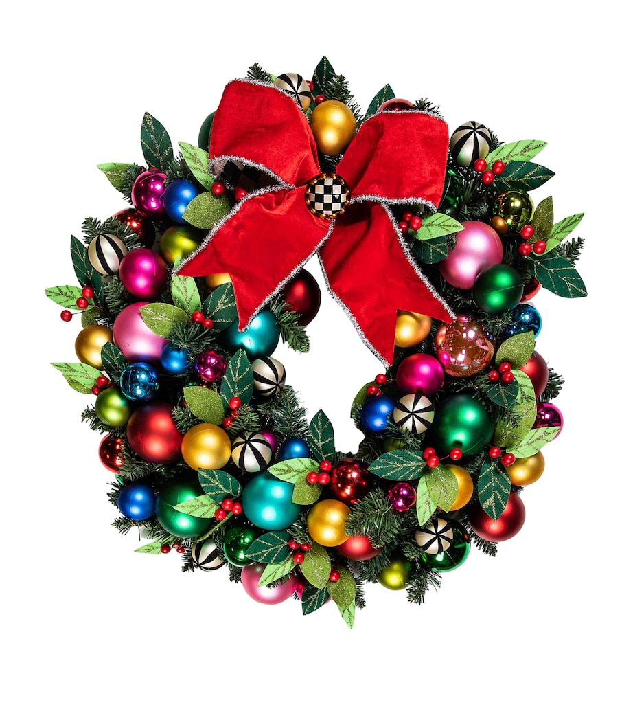 MacKenzie-Childs Jubilee Ribbon Wreath Image 1