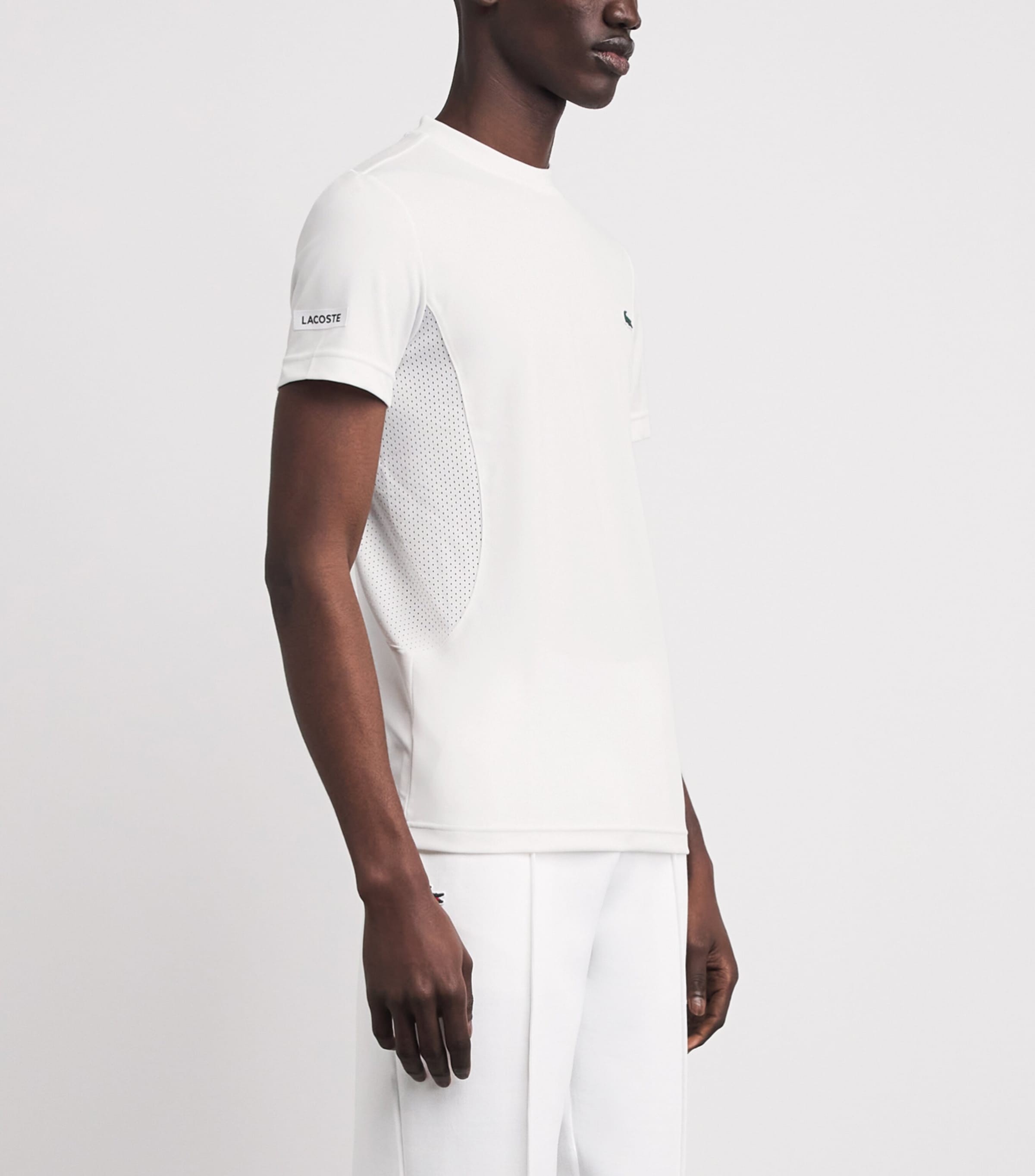 Lacoste Mens x Novak Djokovic Tennis T-Shirt White Image 4