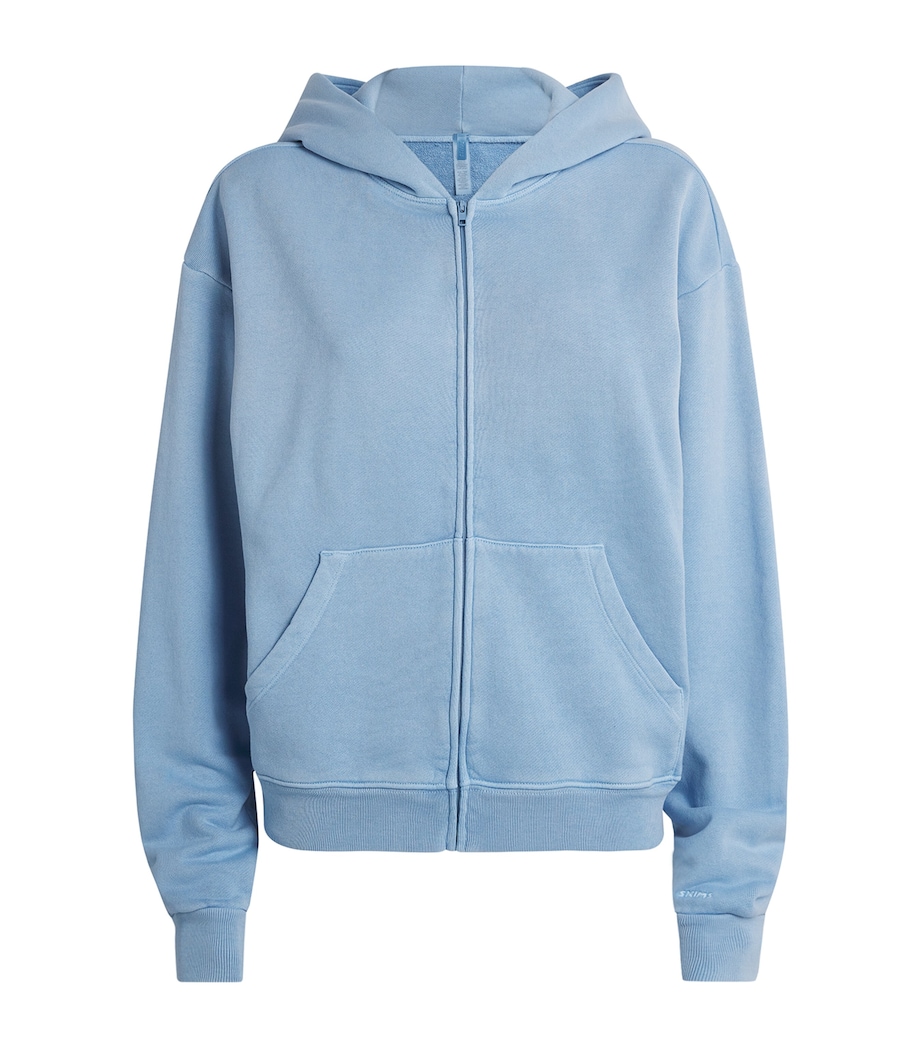 French Terry Zip-Up Hoodie BLUE BELL Image 1