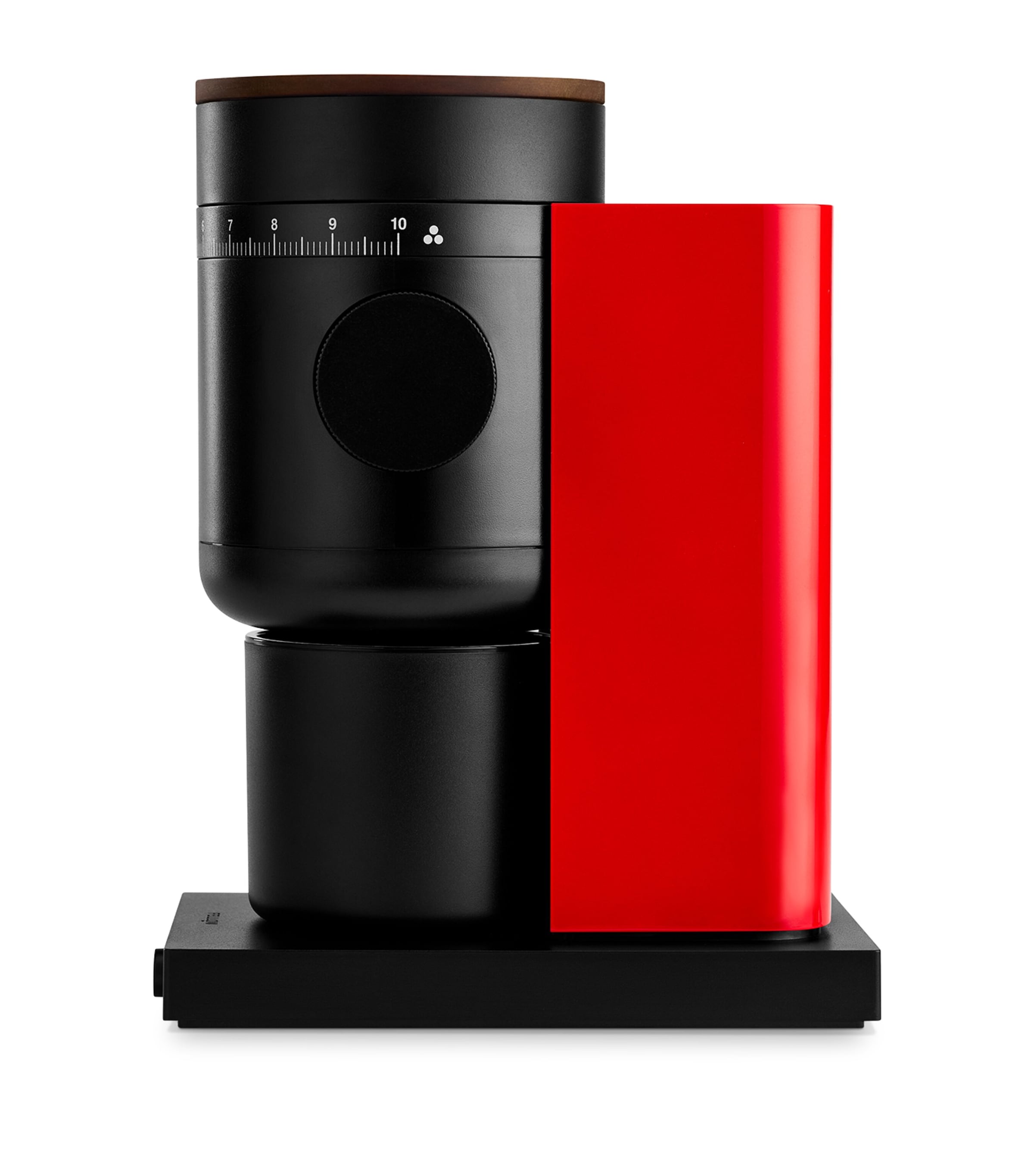 FELLOW Opus 2 Conical Burr Grinder Cherry Red W Walnut Image 3
