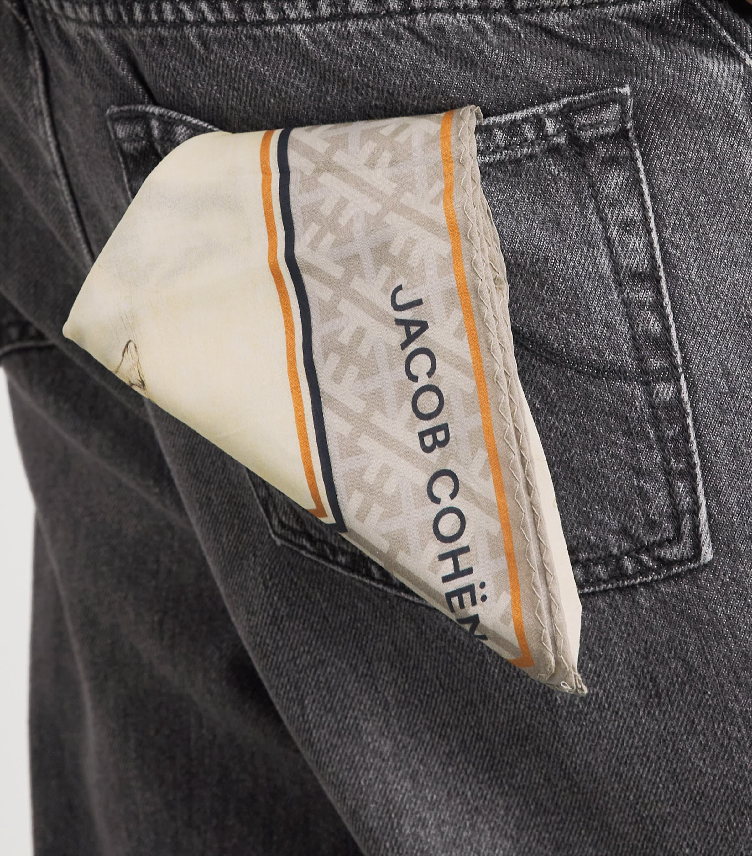 JACOB COHËN Mens Sean Relaxed Jeans Dark Black Image 3