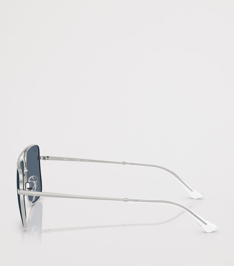Ray-Ban RB3758 Ari Bio-Based Square Sunglasses Silver Image 3