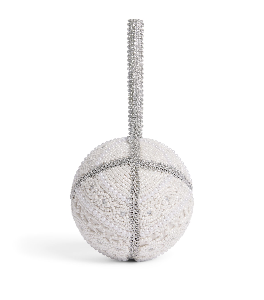 Harrods Beaded Bauble White/silver Image 1