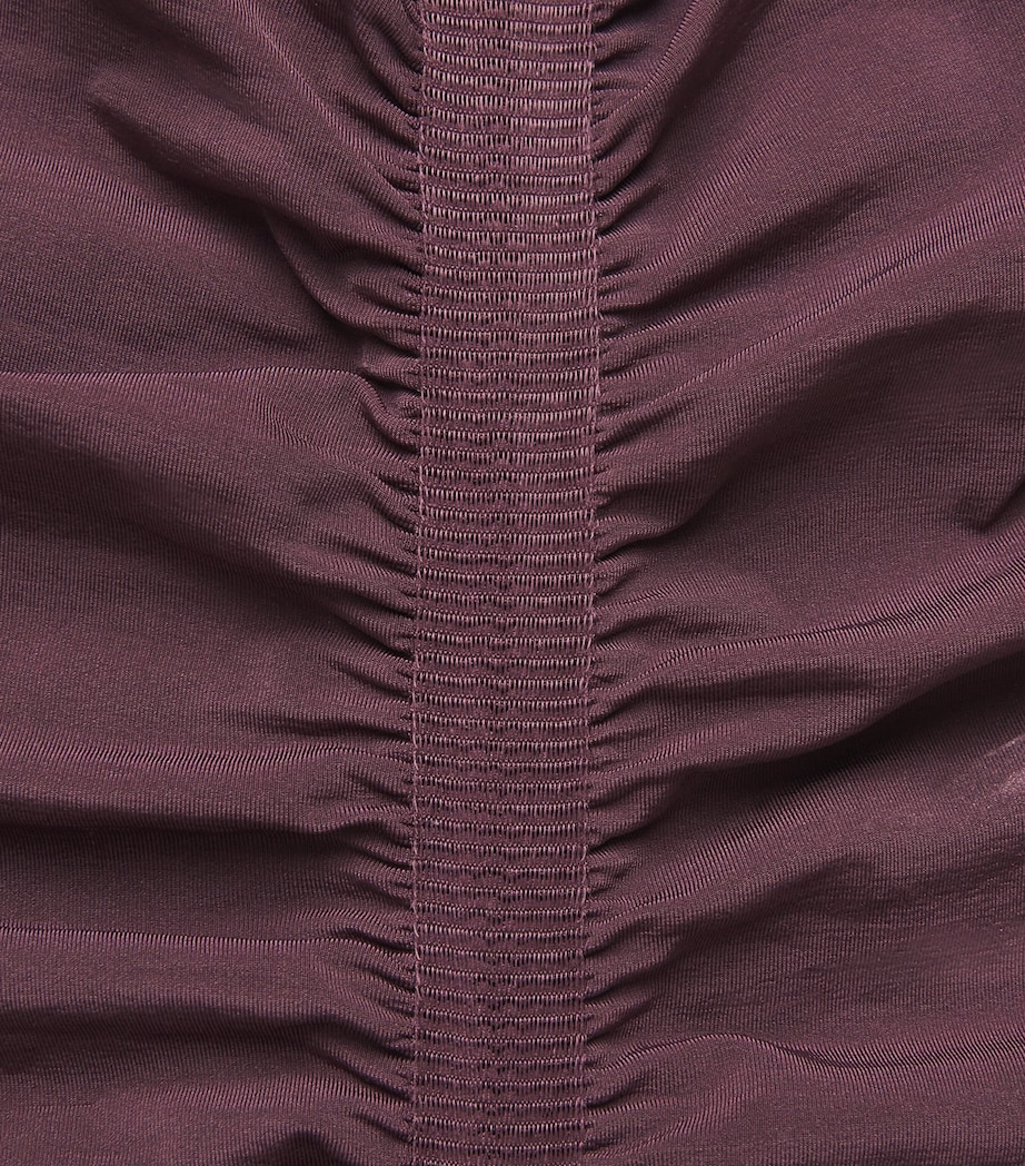 Sheer Ruched Maxi Dress 3249 WILD PLUM Image 5