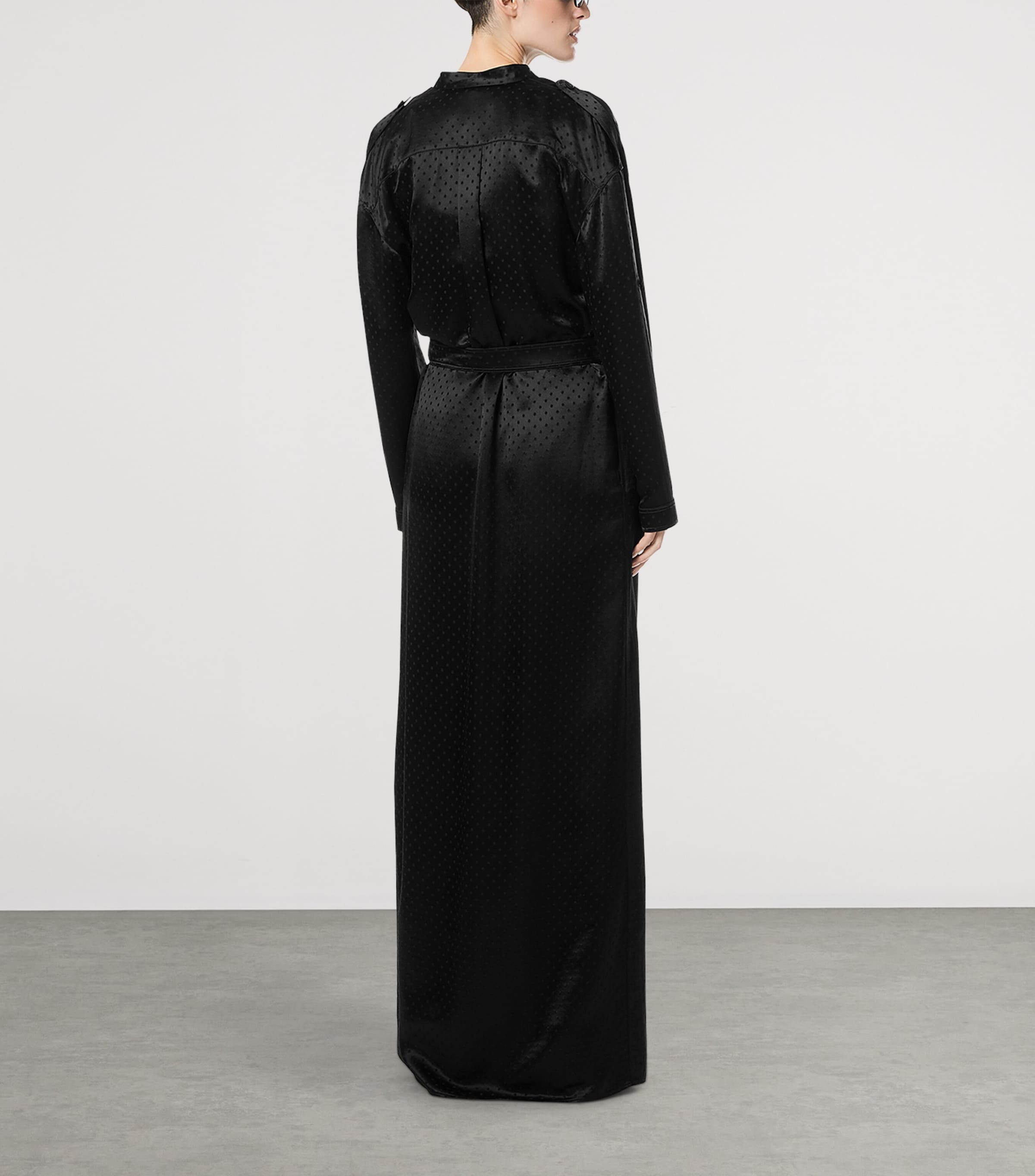 TOM FORD Womens Polka Dot Military Maxi Dress Naa Image 4