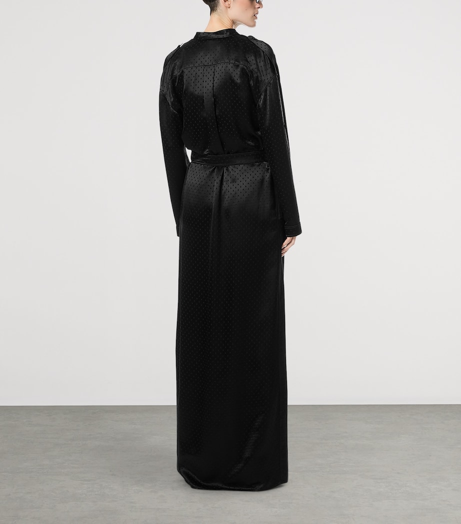 TOM FORD Womens Polka Dot Military Maxi Dress Naa Image 4