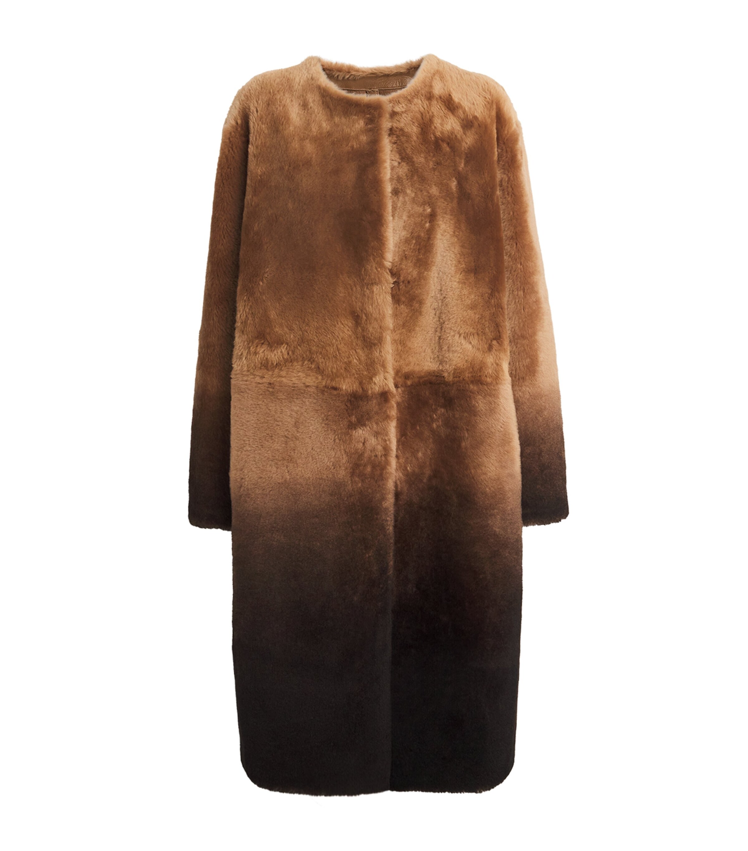 ジャケット・アウター Her lip to Shearling-Trimmed Suede Coat 549298_LEPP_LS_FBQ