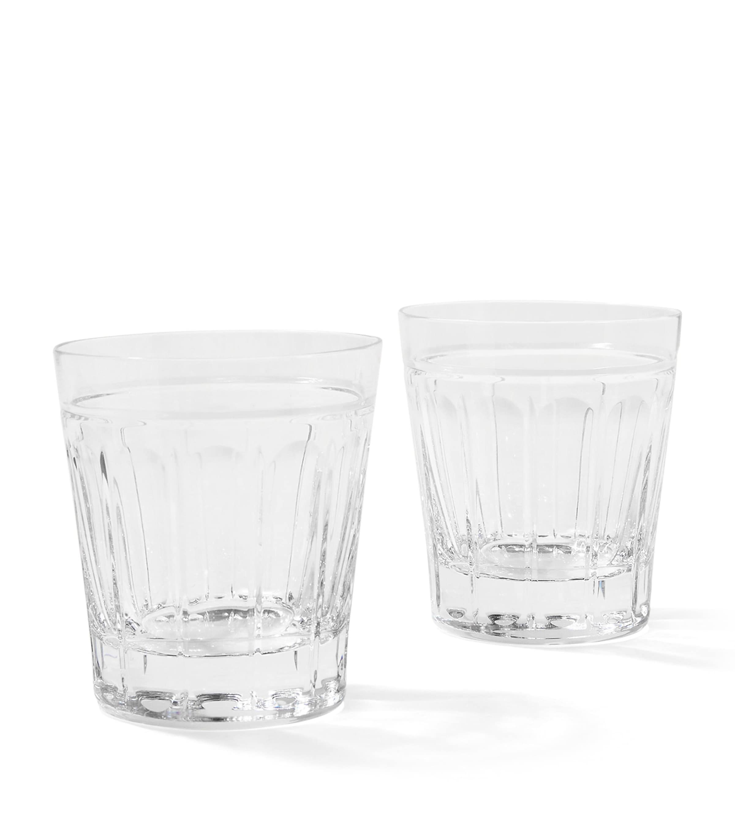 Polo Ralph Lauren Set Of 2 Coraline Double-old-fashioned Glasses In Clear