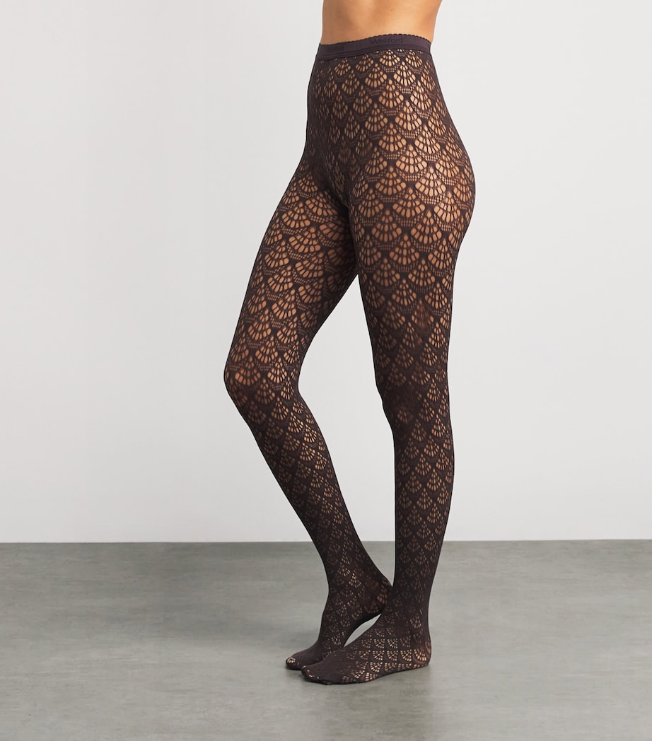 Mermaid Net Tights 4870 DARK WOOD Image 2