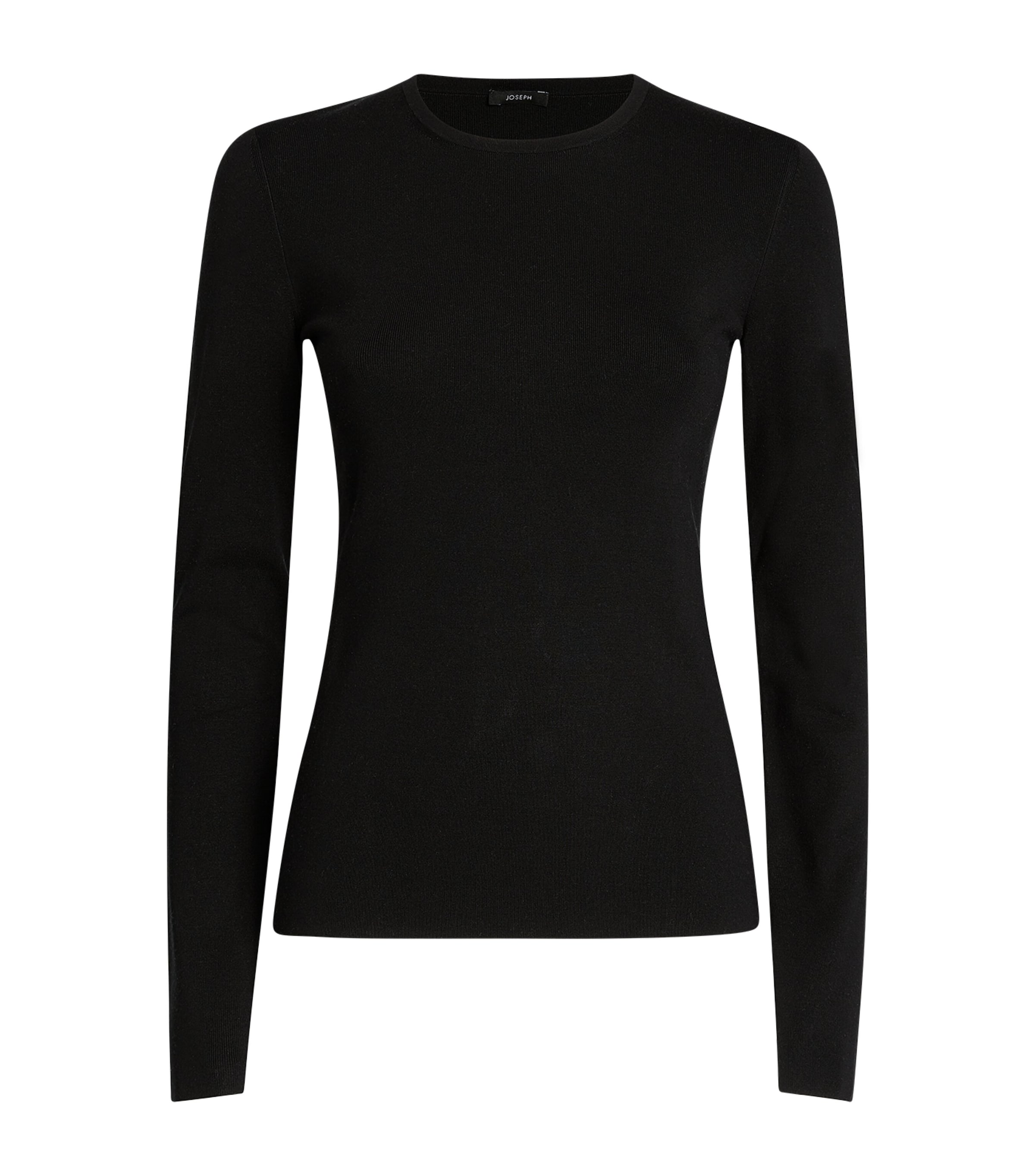 Joseph Silk Stretch Jumper In Black