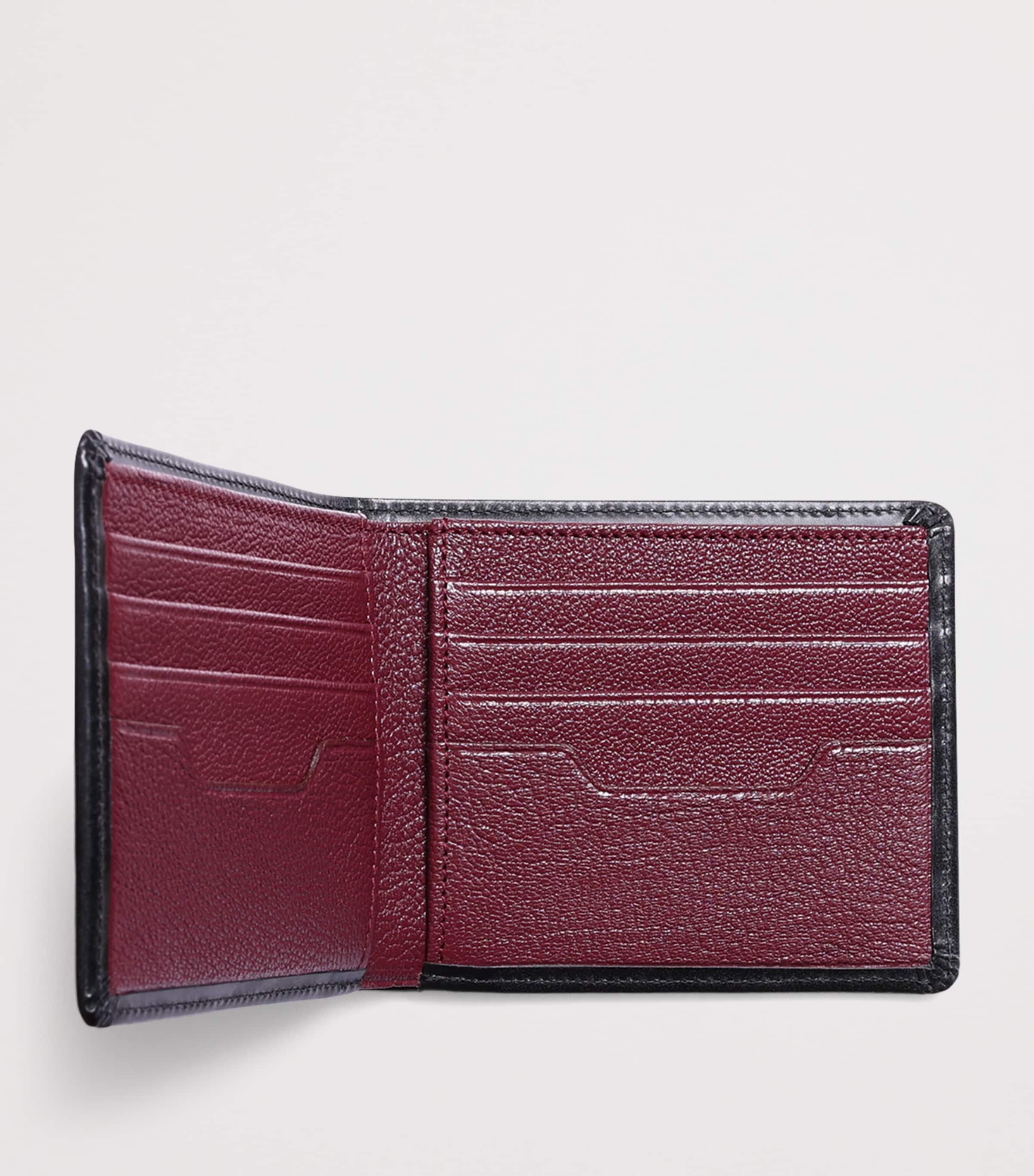 Swaine Leather Bifold Wallet Black/black Image 3