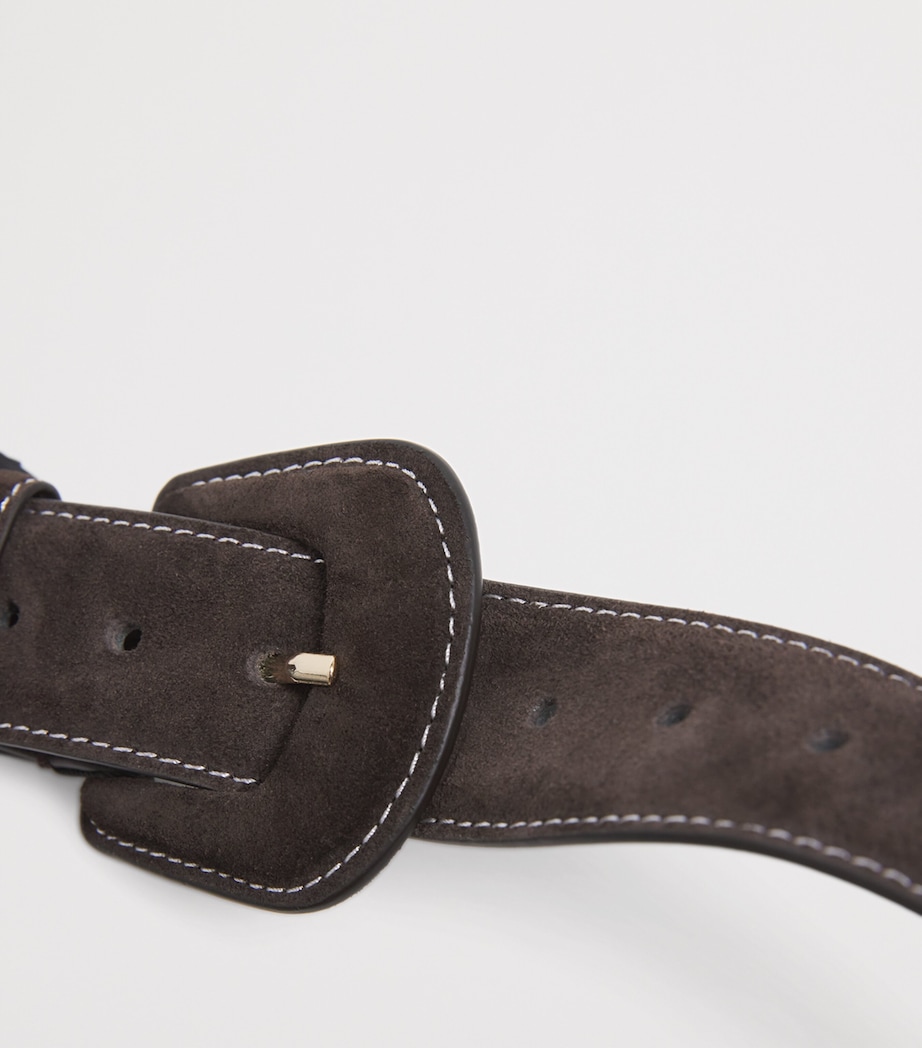 Suede Belt DARK BROWN Image 5
