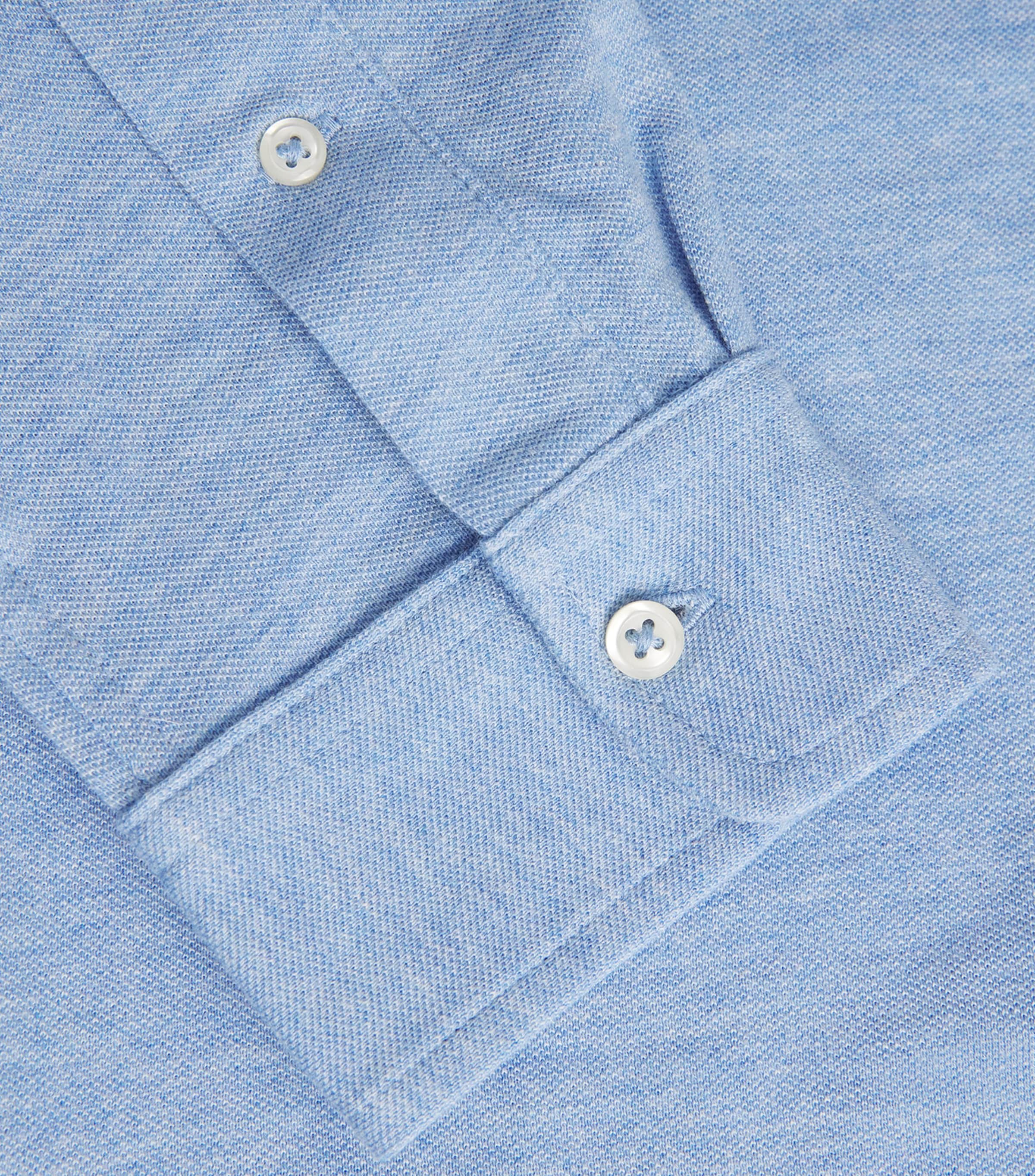 Cotton Featherweight Mesh Shirt BLUE Image 5