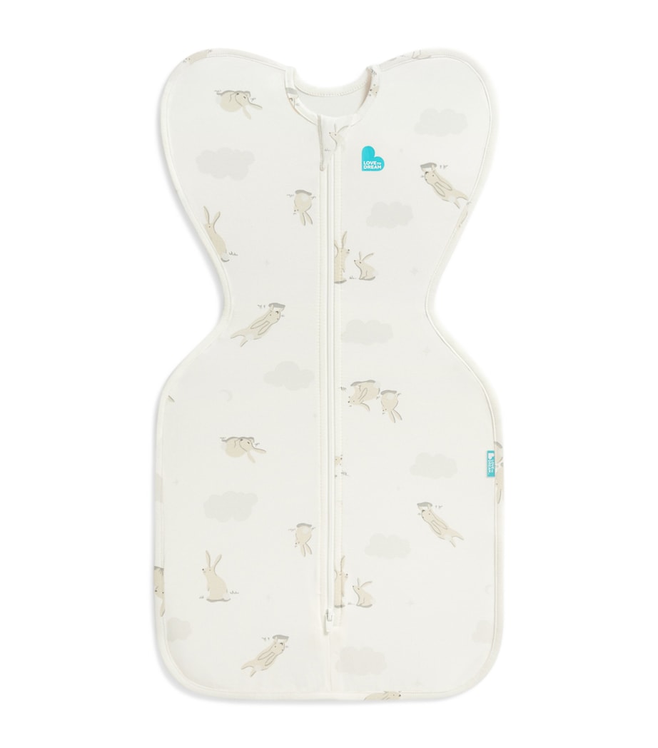 1.0 Tog Cloud Bunny Swaddle (Newborn) WHITE Image 1