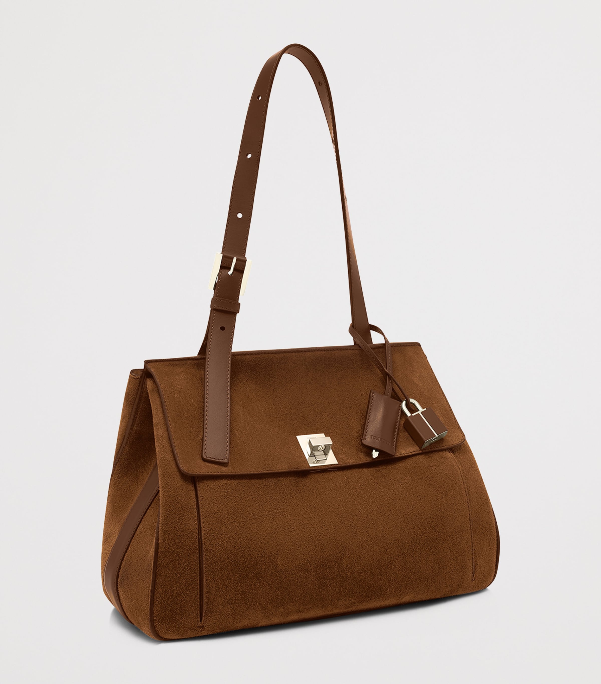 TOM FORD Womens Medium Suede Besace Shoulder Bag Eda Image 2