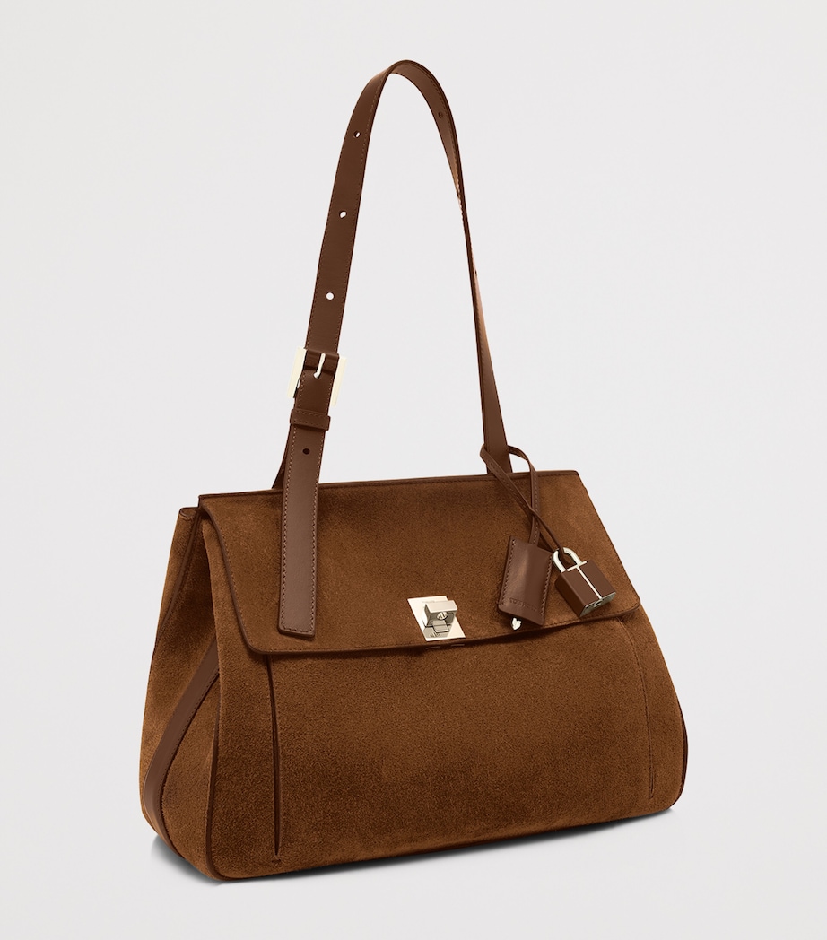 TOM FORD Womens Medium Suede Besace Shoulder Bag Eda Image 2