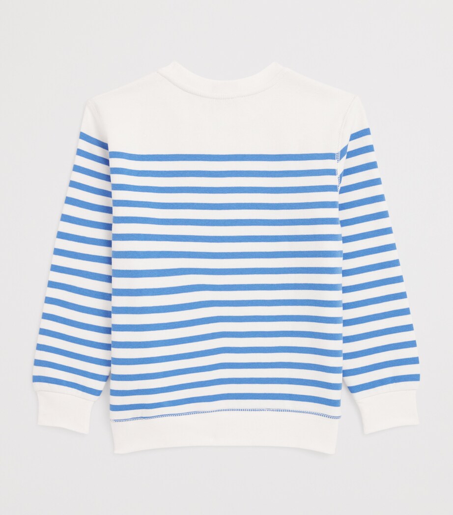 Cotton-Blend Stripe Polo Bear Sweatshirt (2-7 Years) MULTI Image 2